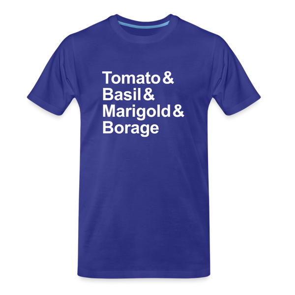 Tomato & Basil & Marigold & Borage - T-shirt - royal blue
