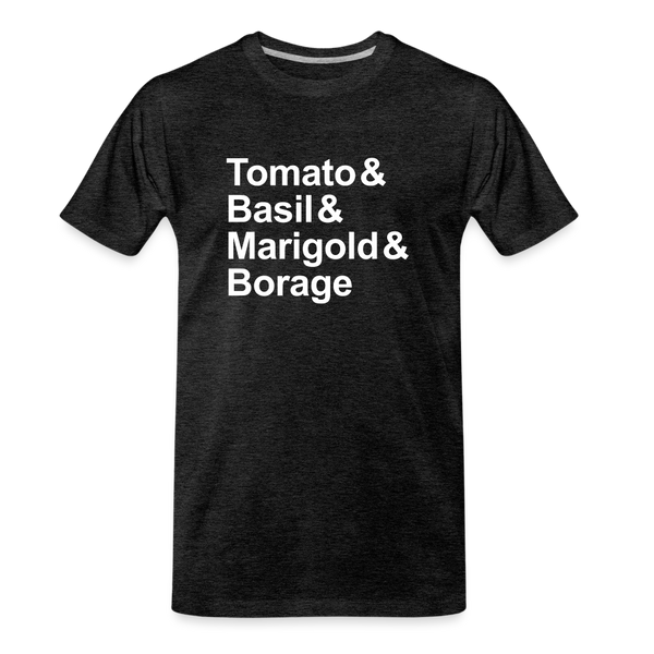 Tomato & Basil & Marigold & Borage - T-shirt - charcoal grey