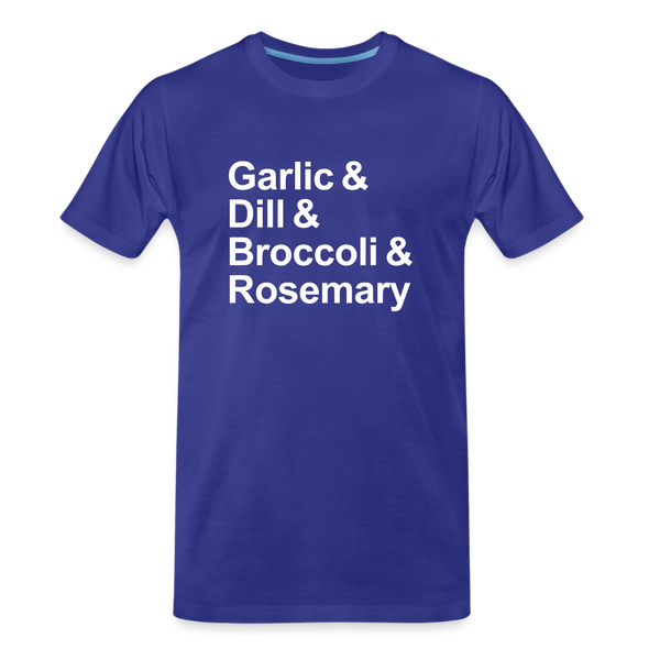 Garlic & Dill & Broccoli & Rosemary - T-shirt - royal blue