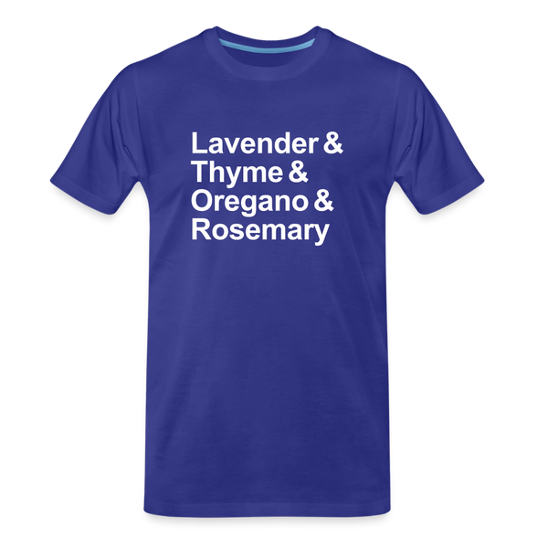 Lavender & Thyme & Oregano & Rosemary - T-shirt - royal blue