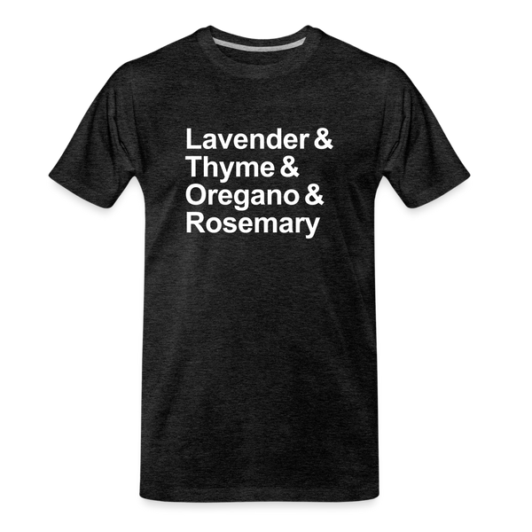 Lavender & Thyme & Oregano & Rosemary - T-shirt - charcoal grey