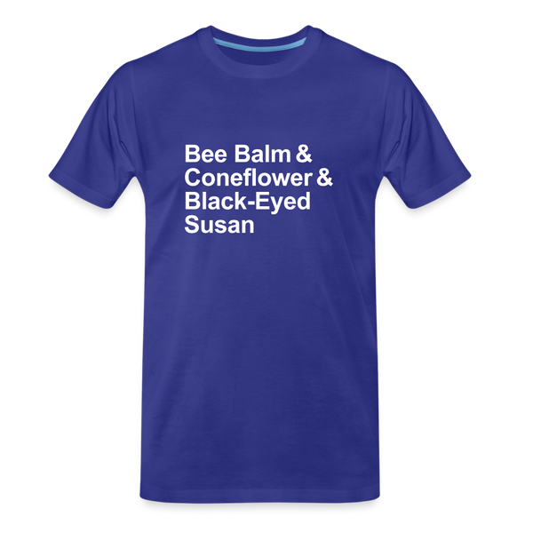 Bee Balm & Coneflower & Black-Eyed Susan - T-shirt - royal blue