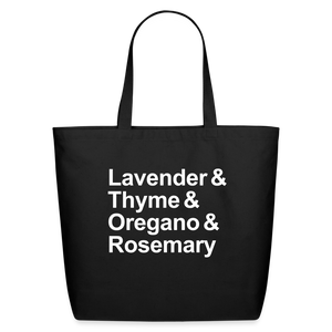 Lavender & Thyme & Oregano & Rosemary - Tote Bag - black